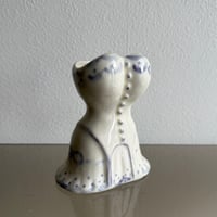 Dress flower vase purple