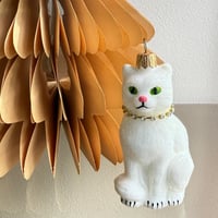 【Vintage】Cat glass ornament Poland