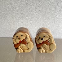 Wood mini box dog