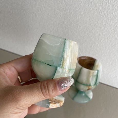 Stone cup SMALL Green