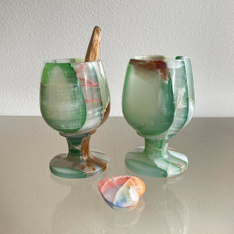 Stone cup Green
