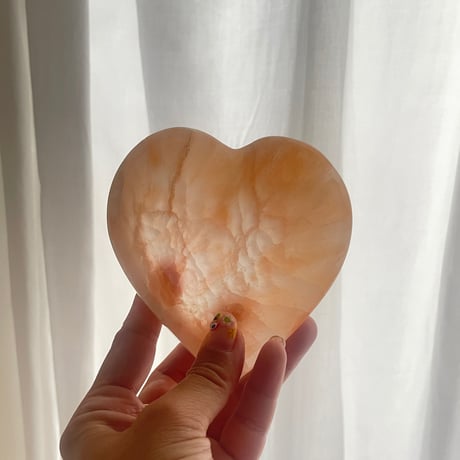 Heart selenite  bowl