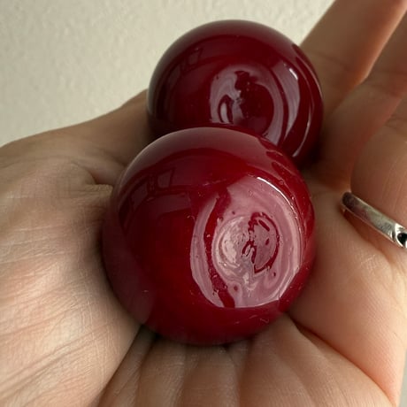 Glass cherry set objet