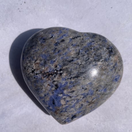 Heart stone blue marble