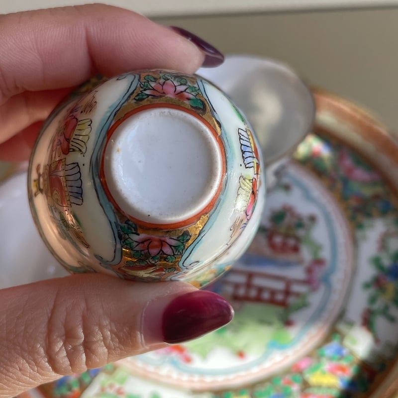 台湾 王宮柄 お皿とおちょこ 4点セット | Koy studio