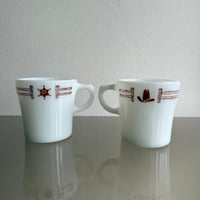 Vintage Pyrex 1960's Ponderosa Old western series Mug