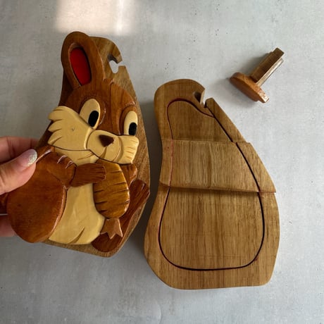 Wood box Rabbit