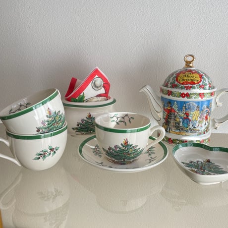 England Spode christmas tree collection Pod