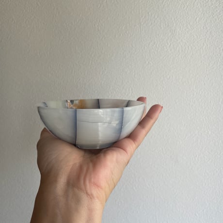 Stone bowl blue