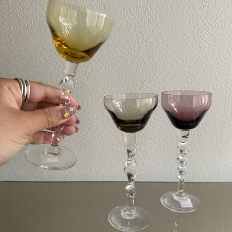 Portugal twisted stem glass