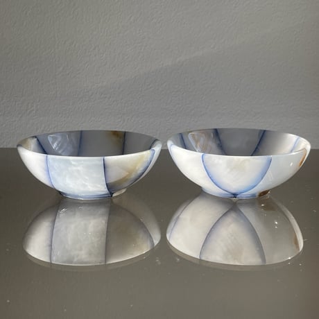 Stone bowl blue