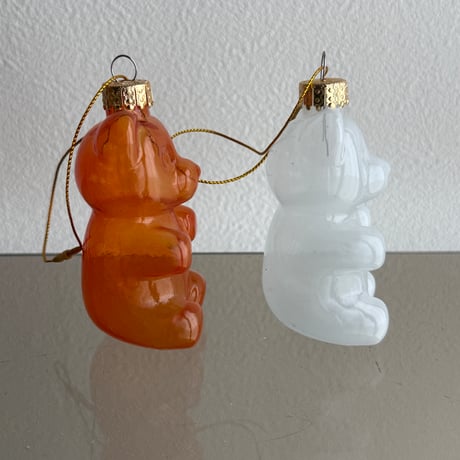 Gummy bear glass ornament USA（Gold charm）