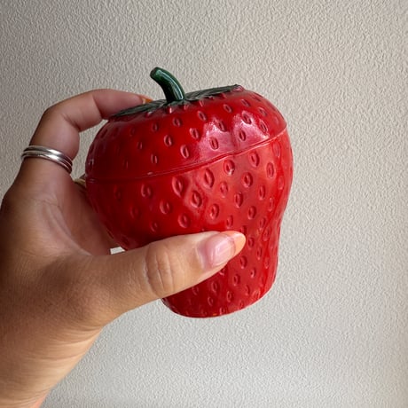 Hazel Atlas jam pot strawberry