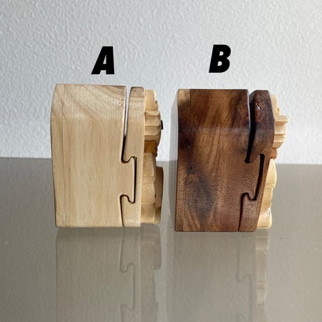 Wood mini box cat