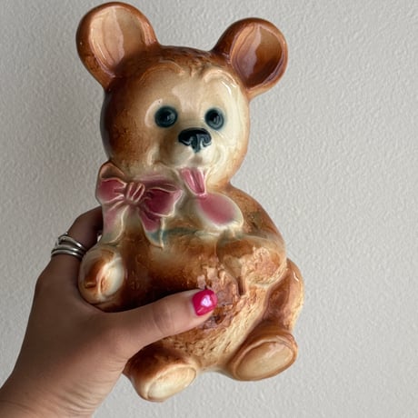 Royal Copley Teddy bear flower vase