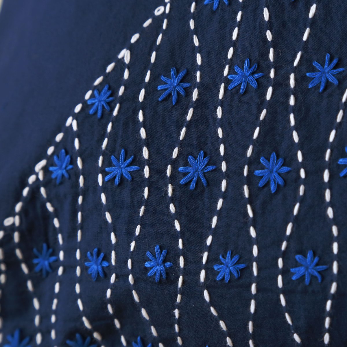 アイヌ刺繍 藍染めスタイ 9まいめ