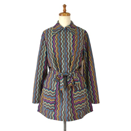 70s USA psychedelic pullover shirt jacket