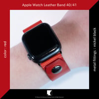 Apple Watch leather band 40/41 レッド