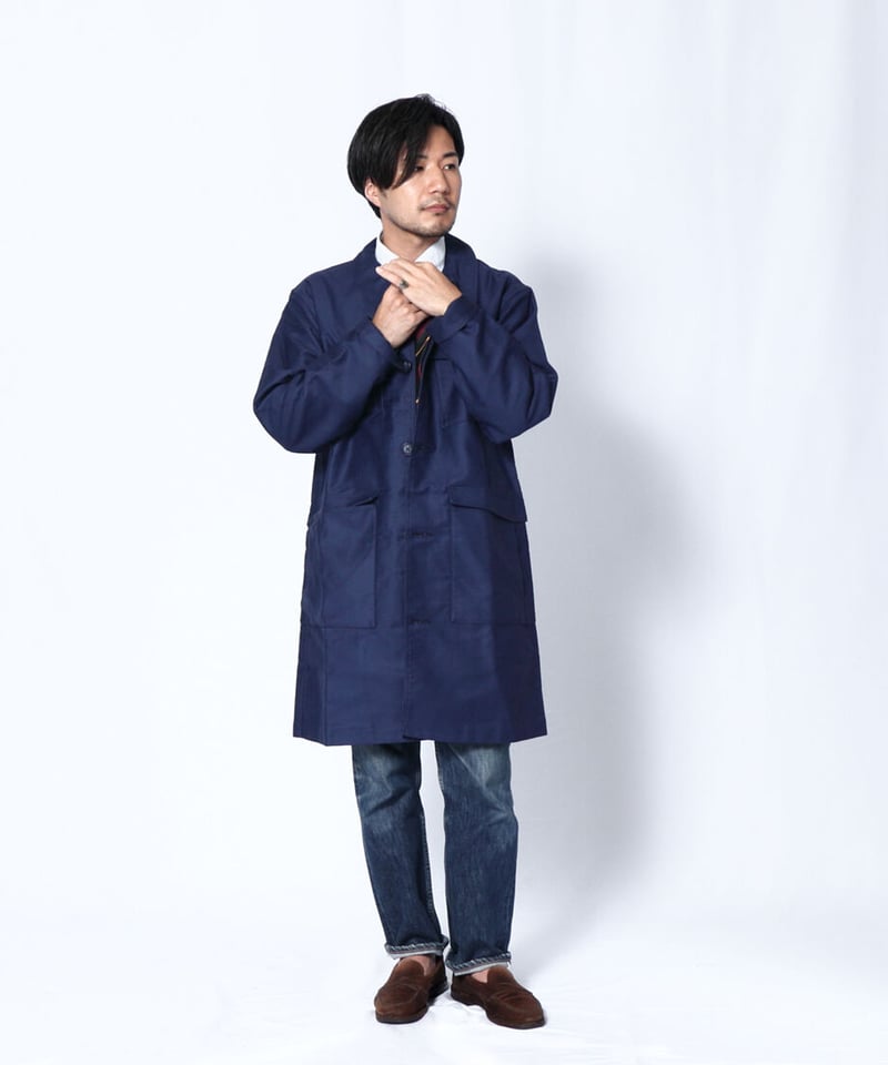 Engineer Coat Moleskin (Navy) エンジニアコート モールスキン |