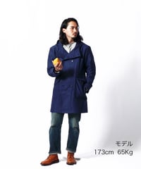 Hood Trench Moleskin (Navy)　フードトレンチ モールスキン