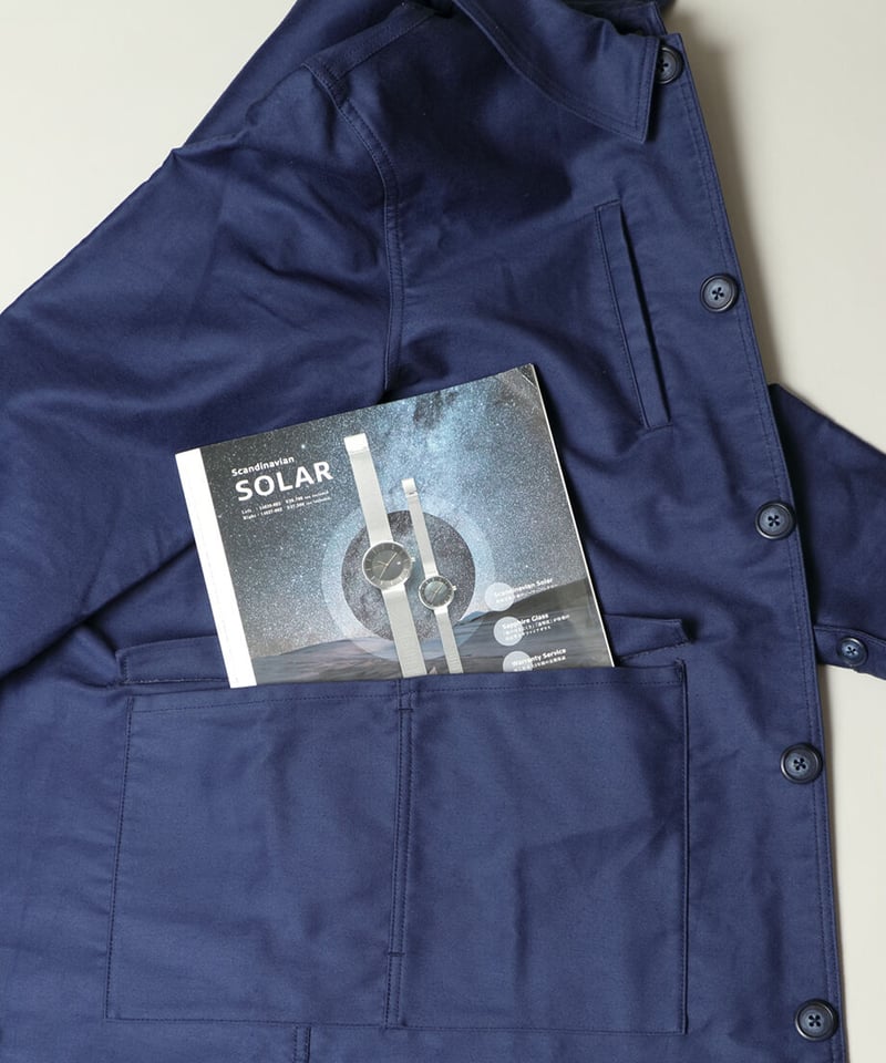 Engineer Coat Moleskin (Navy) エンジニアコート モールスキン |