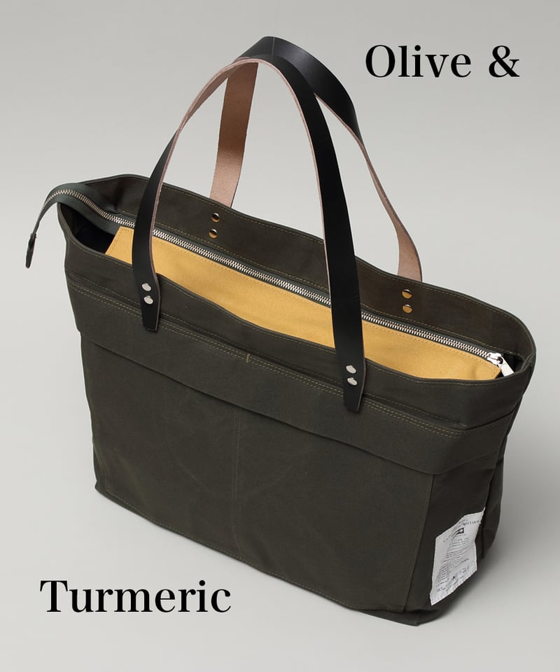 Ark Shaped Paraffin Tote (Olive Drab) アークシェイプ パ