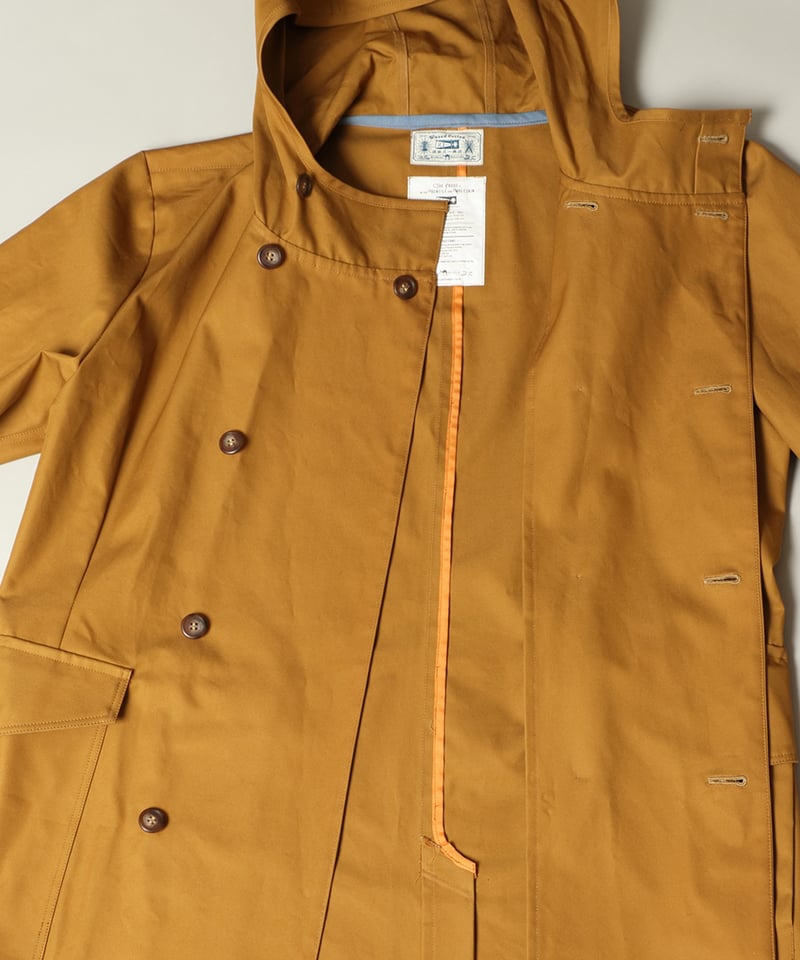 コットンベンタイルフードコート Hood Trench Ventile (Camel) フードトレンチ ベンタイル | 道田