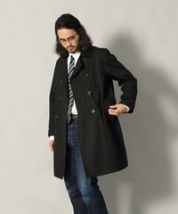 Narrow Rapel Trench Ventile (Black) ナローラペルトレンチ ベンタイル（ブラック）