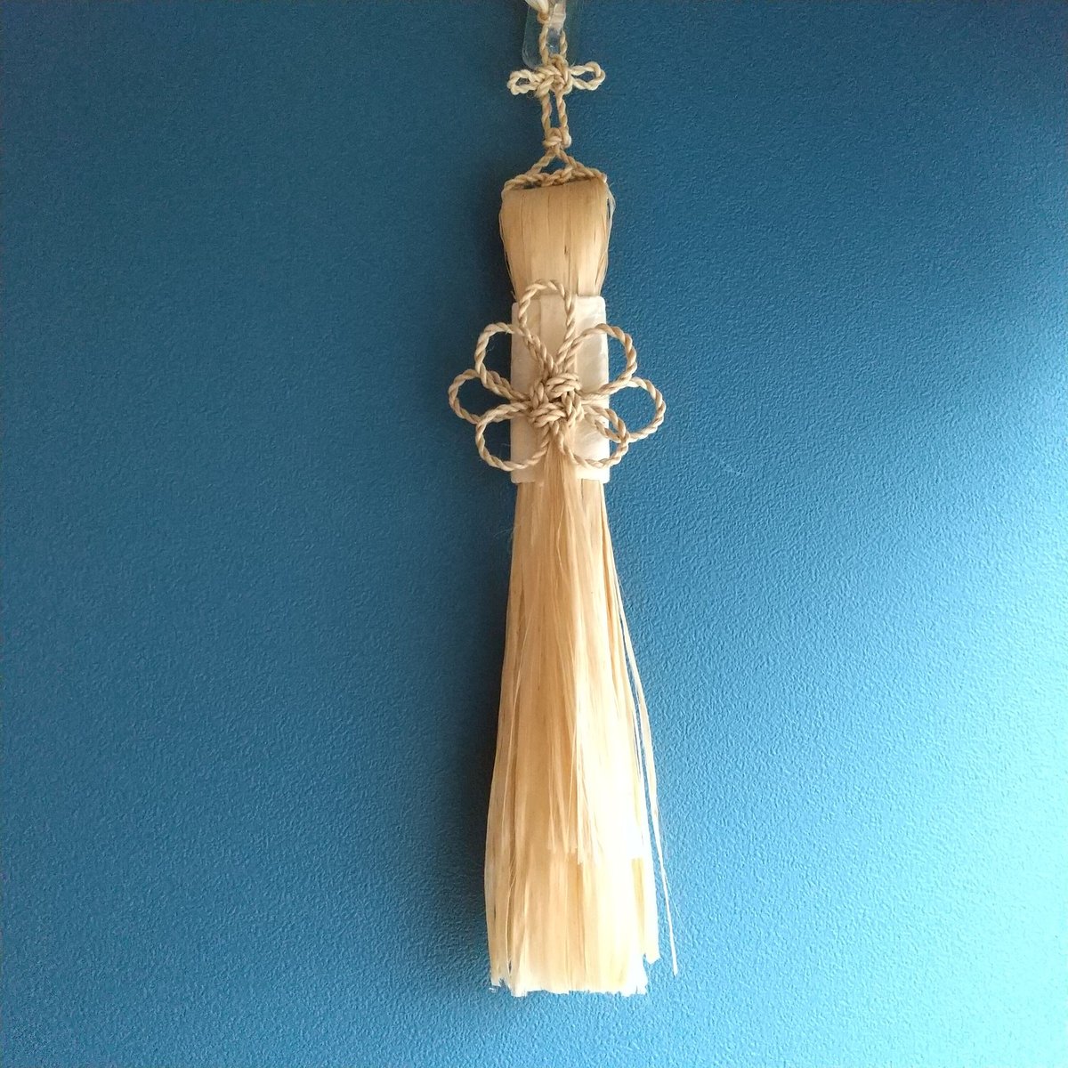 麻飾り栃木県産精麻トチギシロ八重菊結び麻淡路島長寿御祈祷済