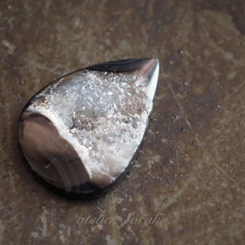 天然石 ドゥルージーアゲート ブラック | atelier sorako