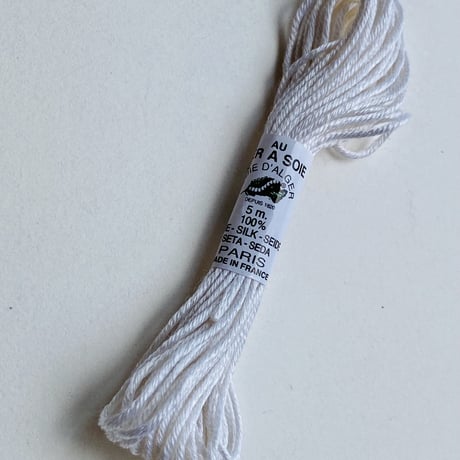 🇫🇷最高品質★フランス製シルク糸★AU VER A SOIE★オフホワイト色