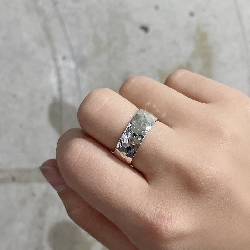 波紋のようなしっかり槌目 / Silver925 / 7.0mm | Sou. jewelr