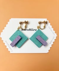 Squares and rectangles／Blue／No.005