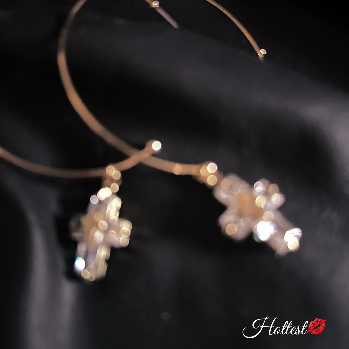 MandC♡typeZ zirconia cross hoop pierce | Hottest