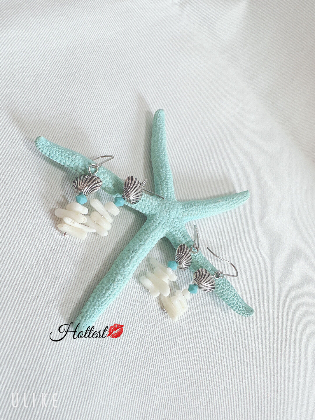 【新品】Takahiko Iida シェル 白珊瑚　ステンレスピアス imgrc0082360641.jpg