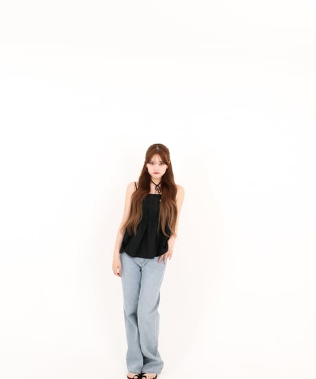 【BLACK】LATHE CAMISOLE