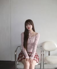 【PINK】NECK SET TOPS