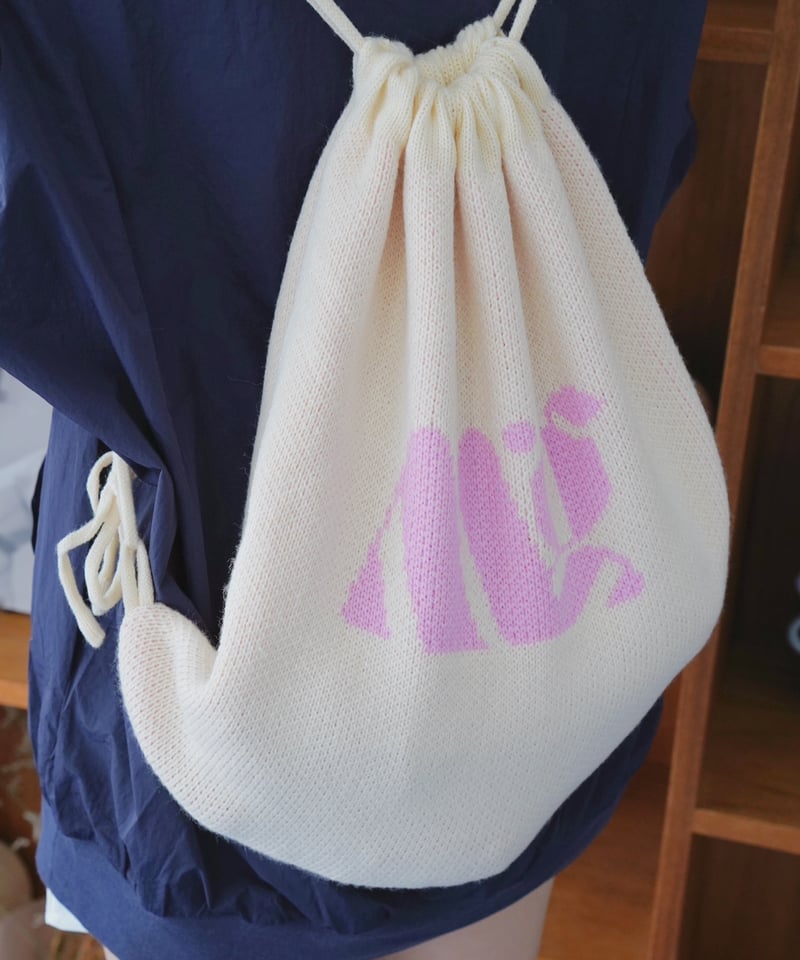mignonページ MG LOGO KNAPSACK【BLK&WHT/IVO&PNK】 | Mignon