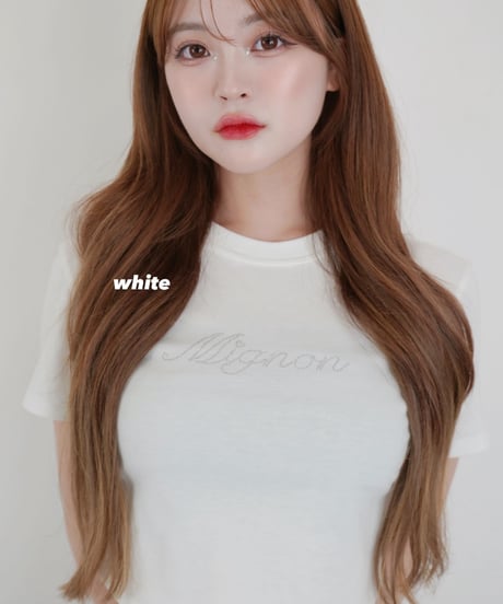 【WHITE】LINESTONE T-SHIRT