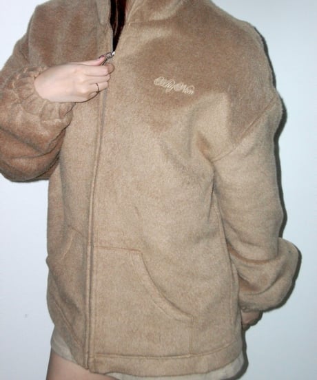 【BEIGE】SHAGGY ZIPUP PARKER