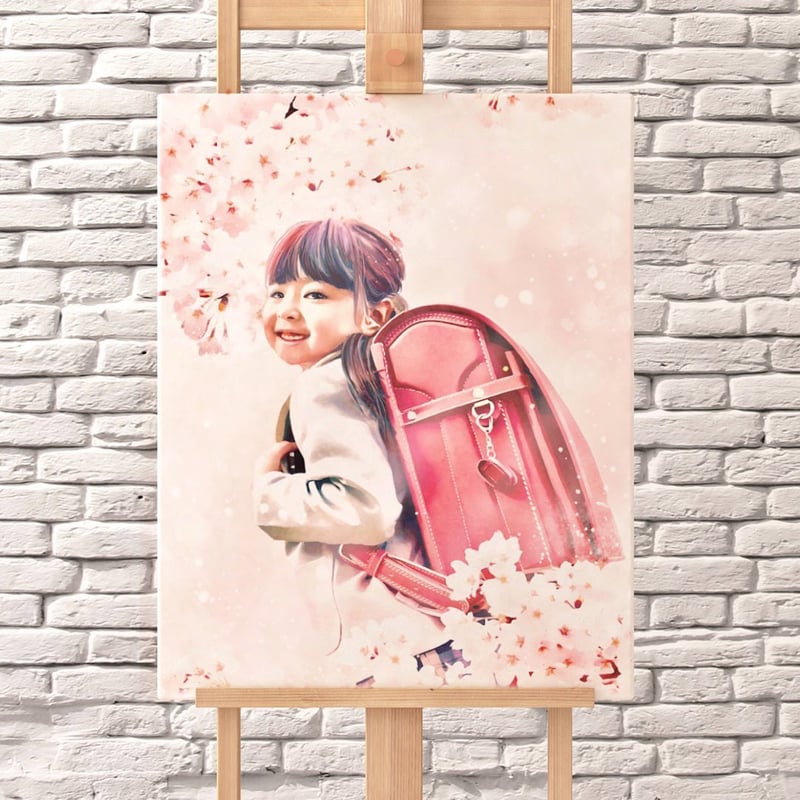 おめでたいオーダーキャンバス墨彩画F6 キャンバス】黒武者/F6(31.8×41cm)/複製画 | 墨屋