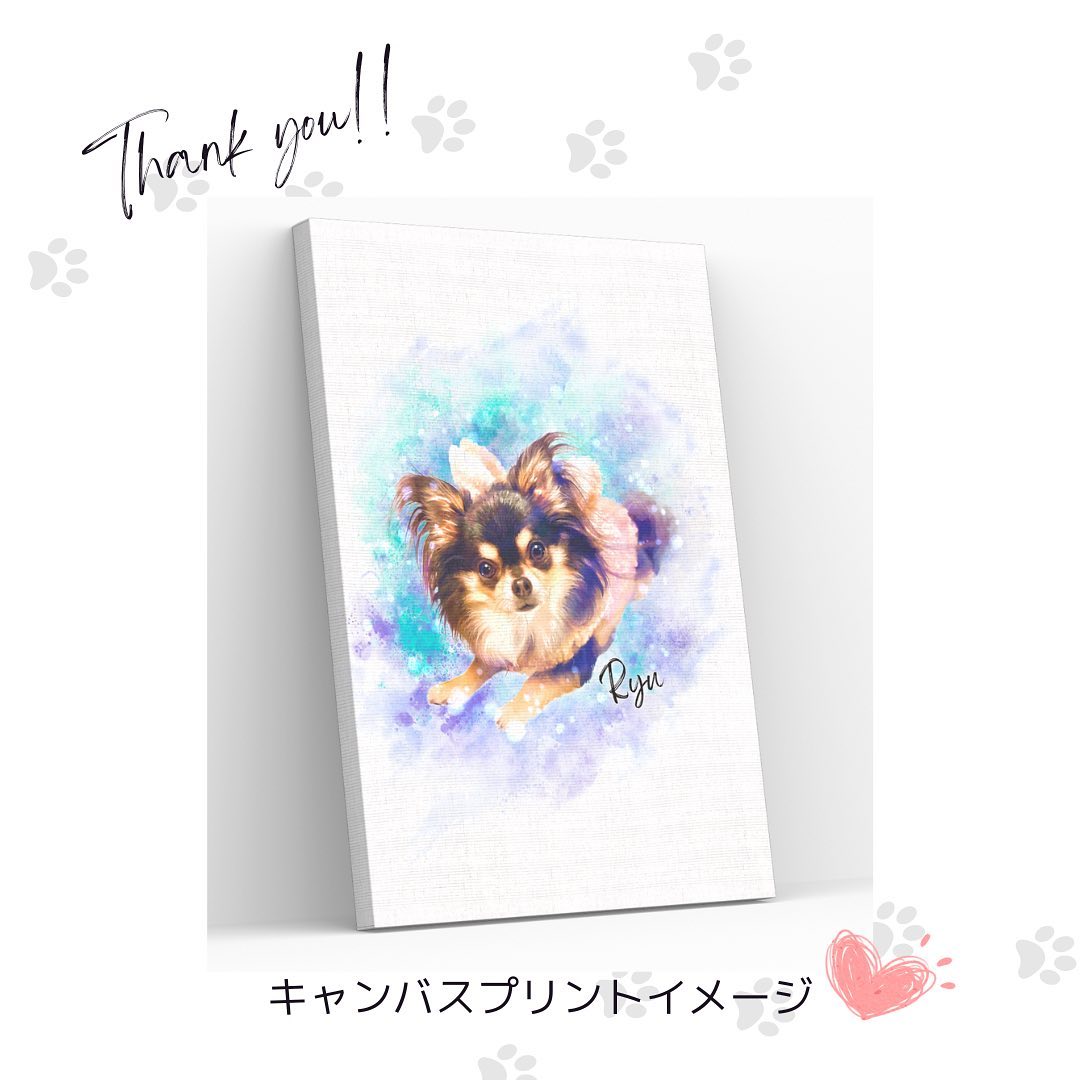 ペット似顔絵 データ納品 | ふくろうCreate