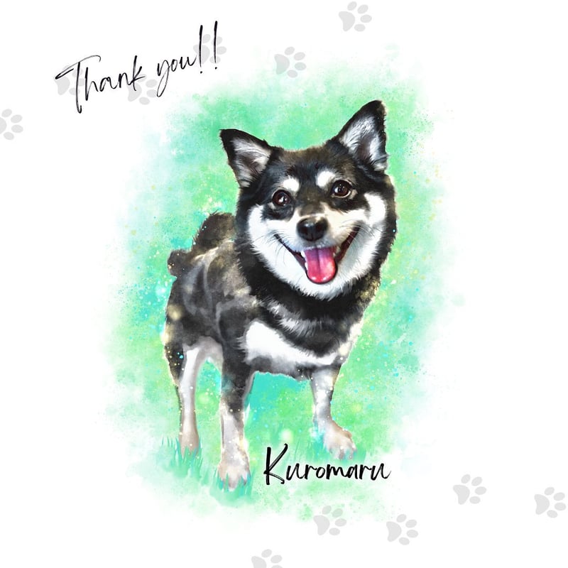 ペット似顔絵 データ納品 | ふくろうCreate