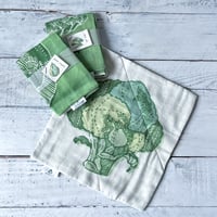 with green {handkerchief}