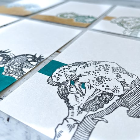 green,green,gold {postcard}