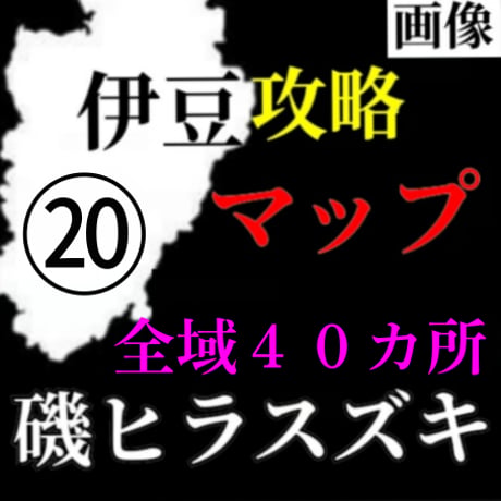 【Lv.３】磯ヒラスズキ攻略マップ（全域４０箇所）⑳伊豆