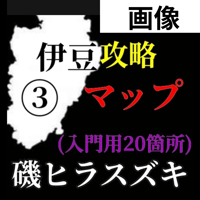 【Lv.１】磯ヒラスズキ入門マップ（全域20箇所)③伊豆