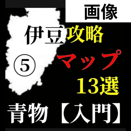 【Lv.１】青物入門マップ（全域15箇所）⑤伊豆