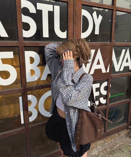 【再入荷】checked overshirt