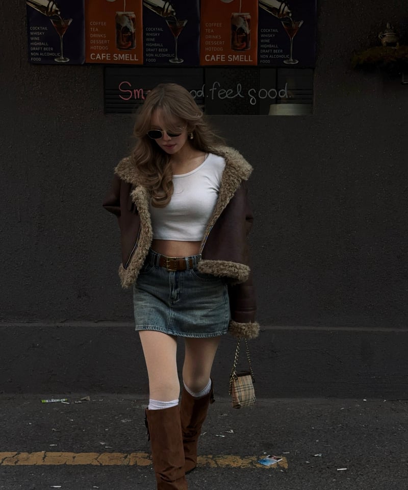 福袋】VINTAGE MOUTON JACKET (DARK BROWN) BOX | Nalm.